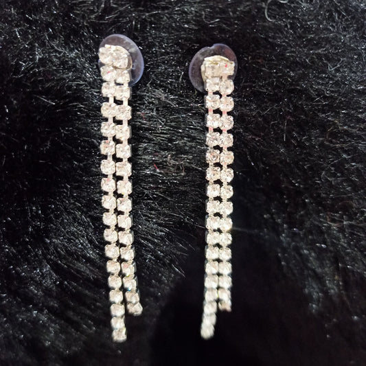 Long tassled earrings