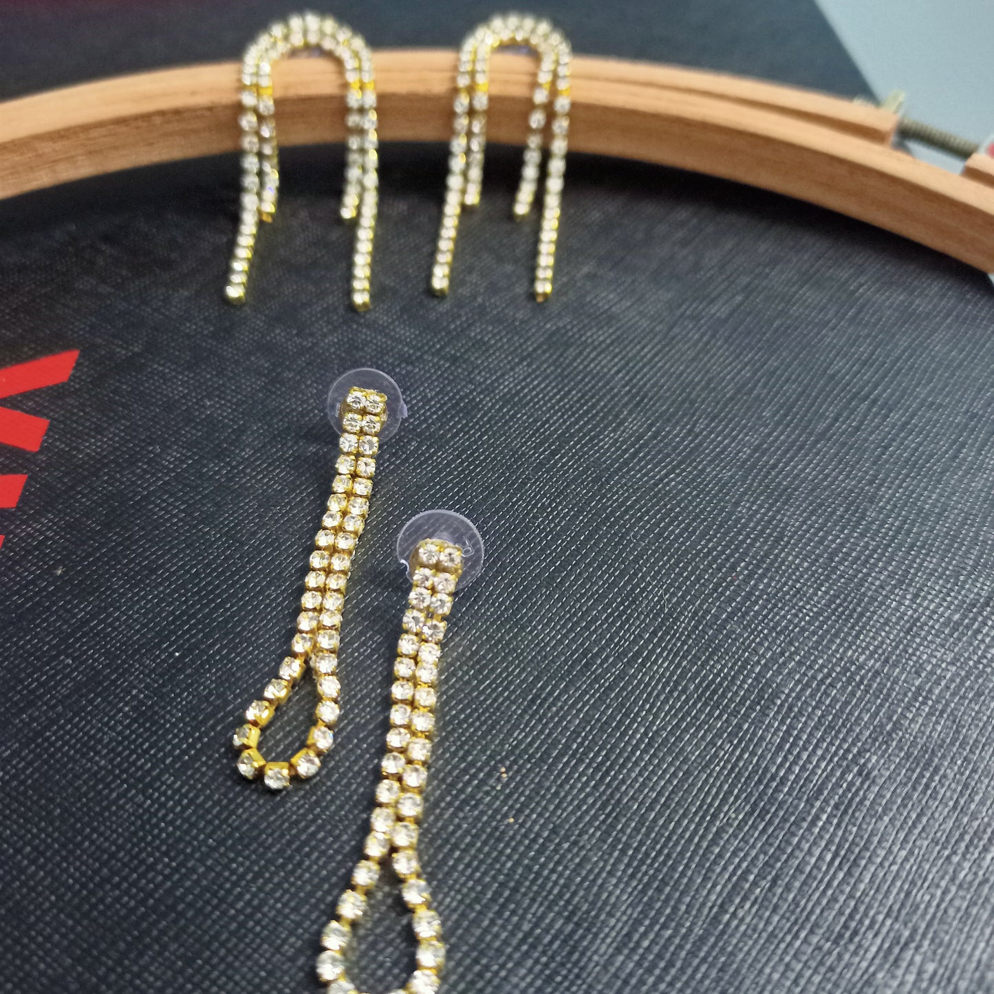 Long tassled earrings