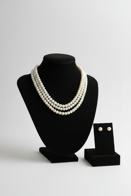 White Pearl Necklace sets