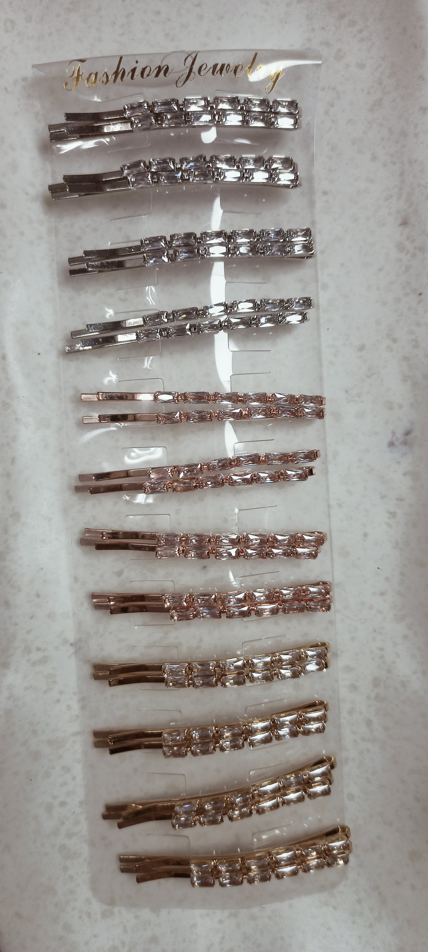 Pair of Zircon bobby pin