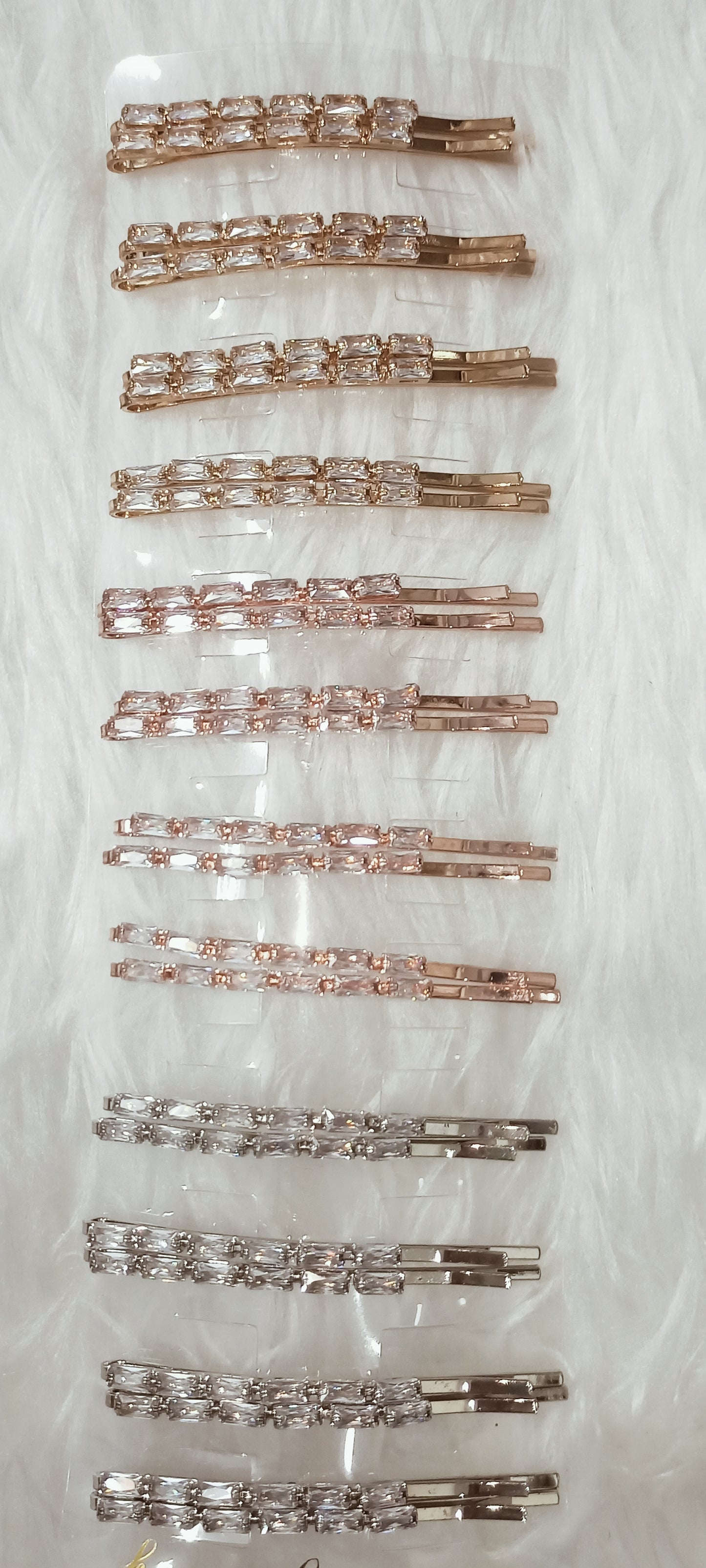 Pair of Zircon bobby pin