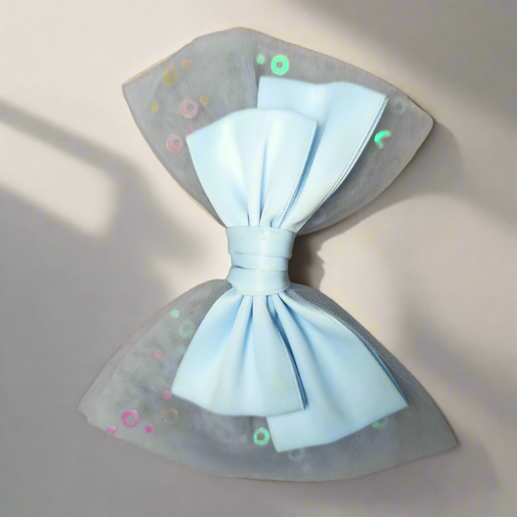 Blue Bow clip