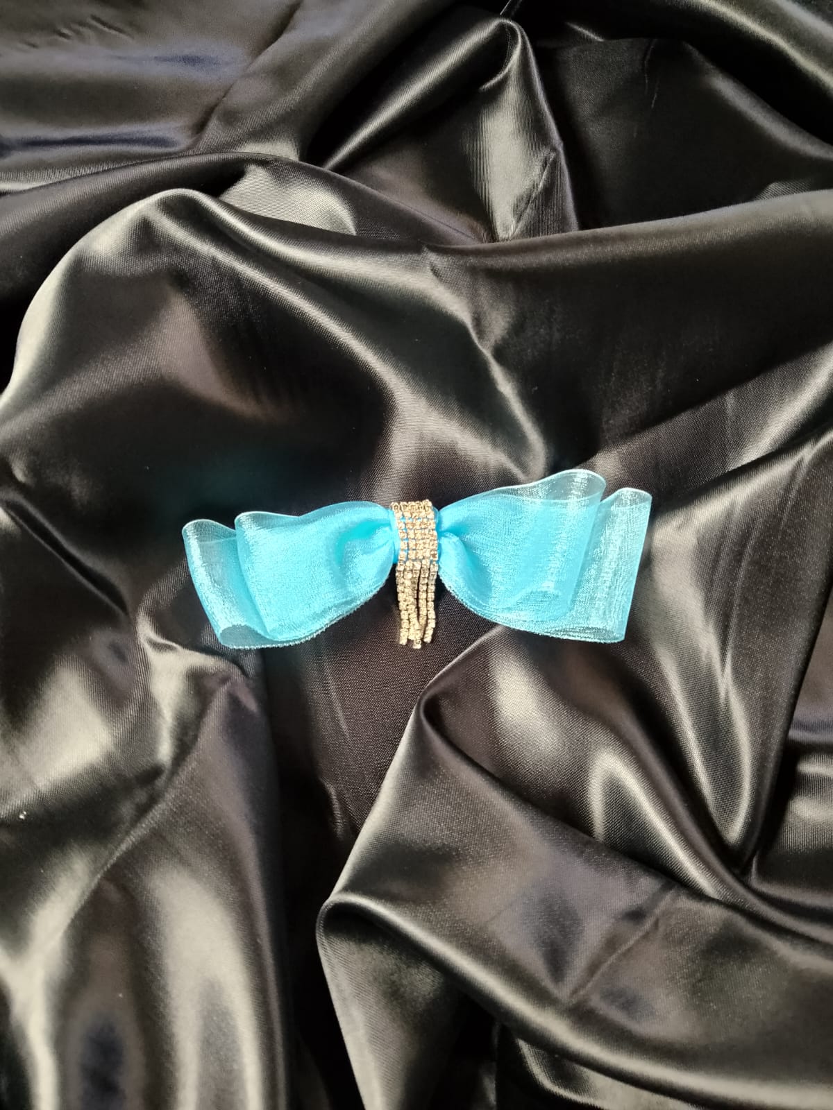 Sky blue hair clip