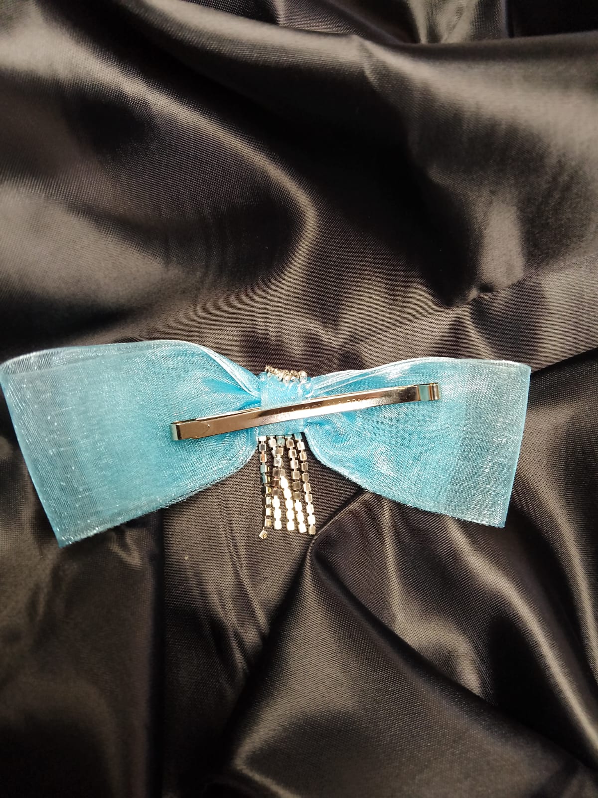 Sky blue hair clip