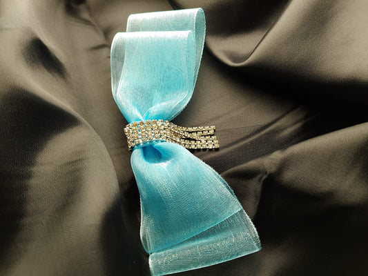 Sky blue hair clip