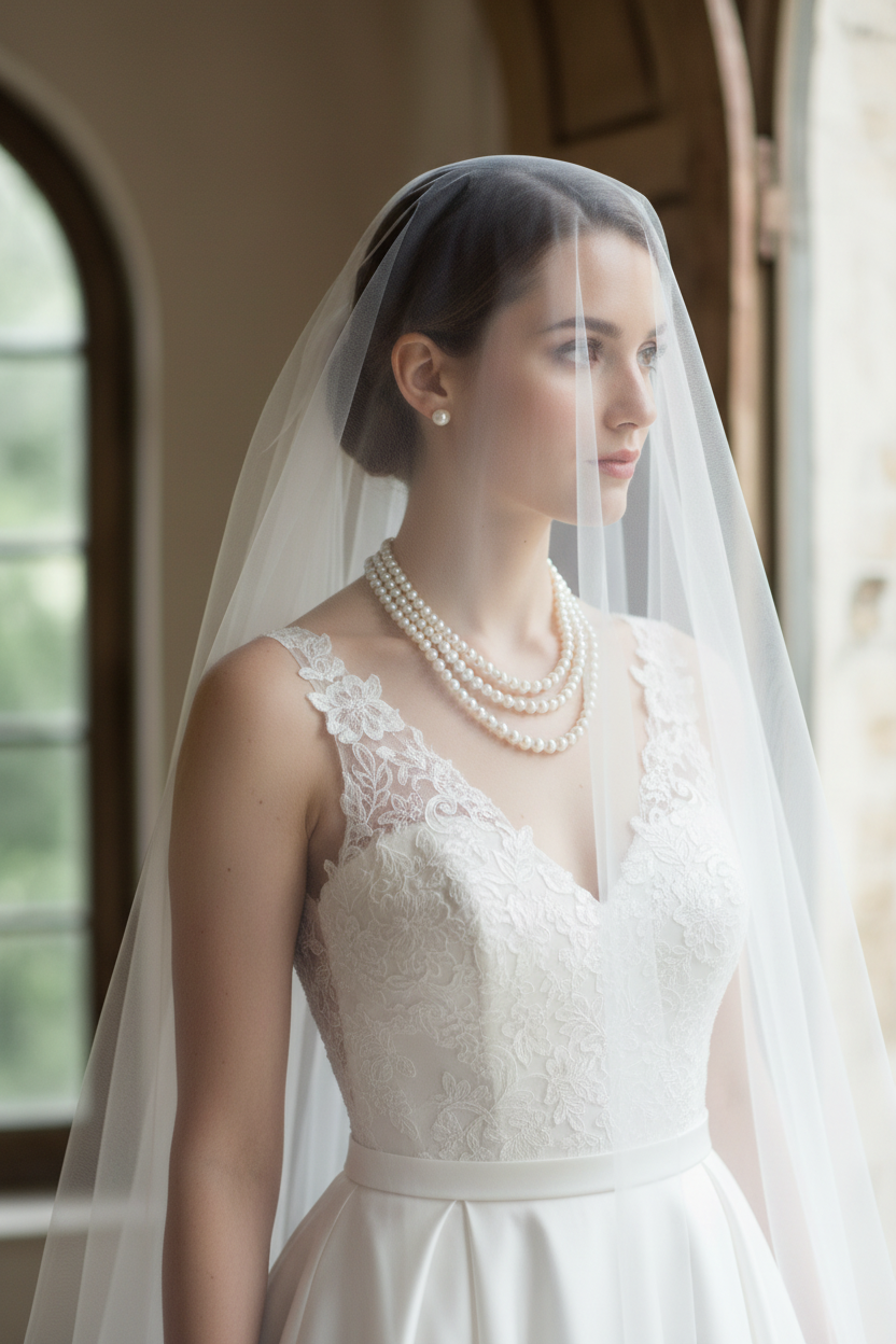 White Pearl Necklace sets