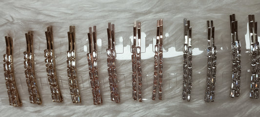 Pair of Zircon bobby pin