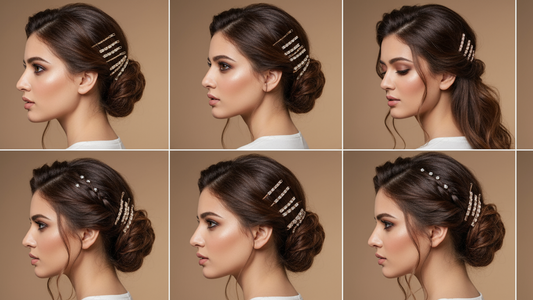 Pair of Zircon bobby pin