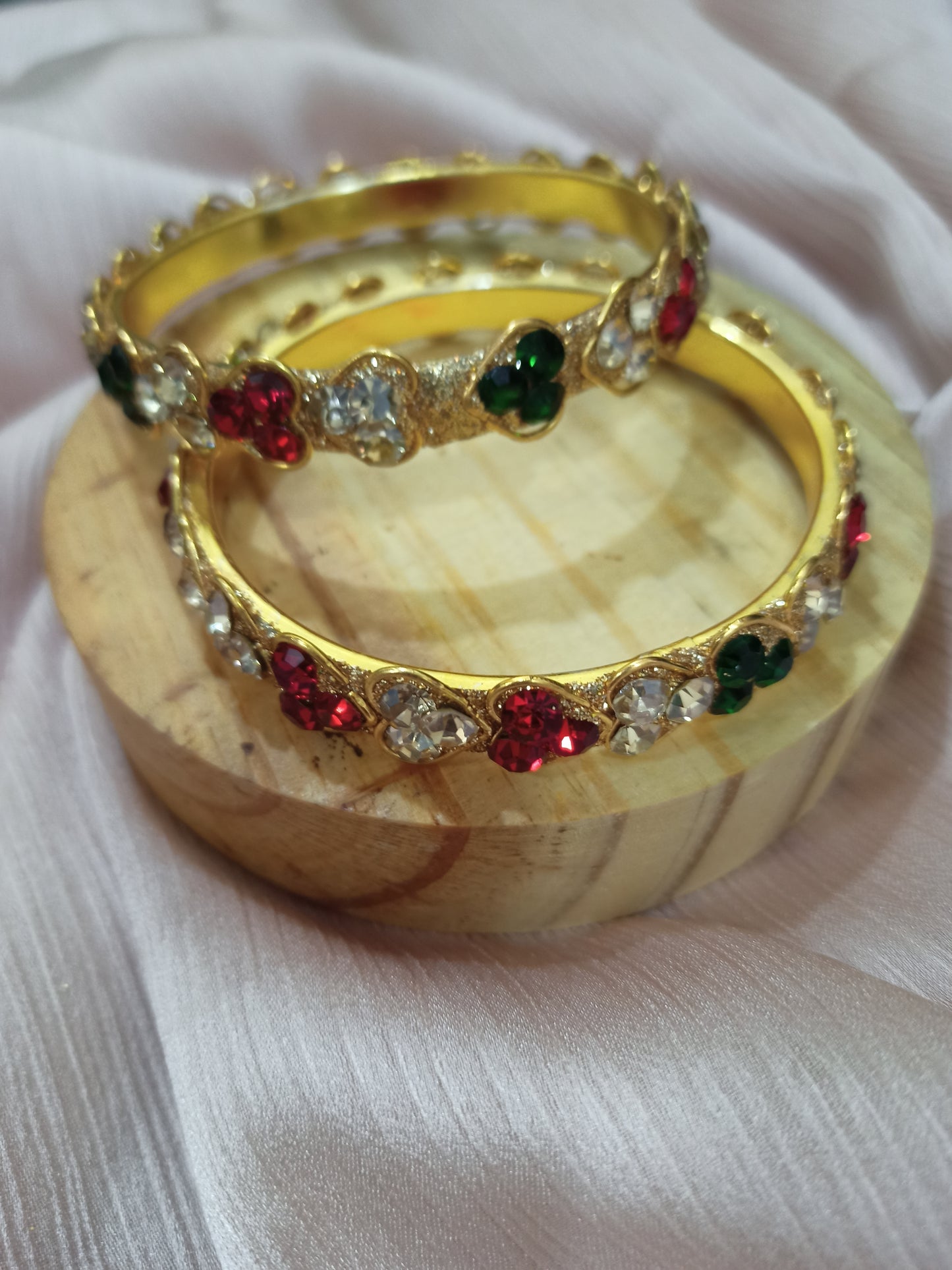 Bridal Heart Crystal bangles